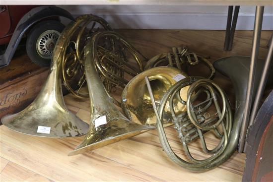 Four French horns